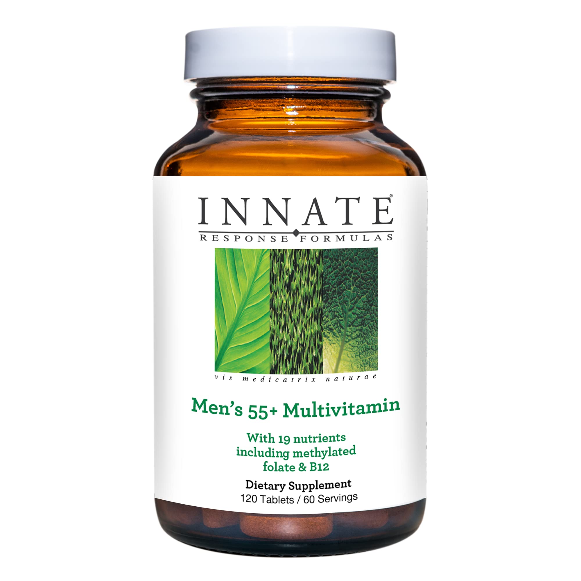 Front view of Innate Response Formulas Men’s 55+ Multivitamin bottle