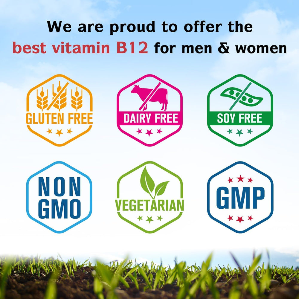 Vegan and allergen-free icons for Innate Vitality B12