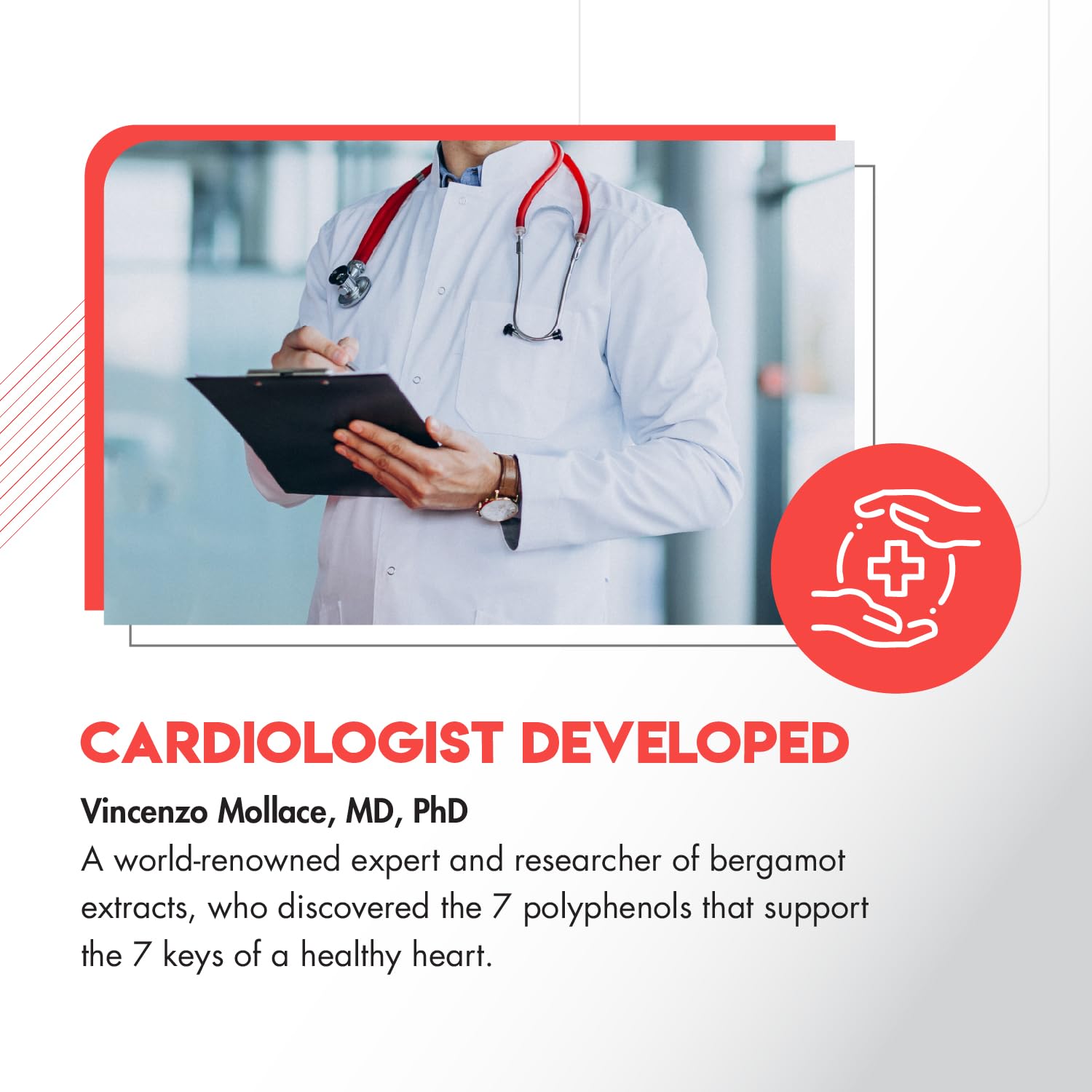 Innerthera Bergamot Flow store display emphasizes natural cardiovascular support.