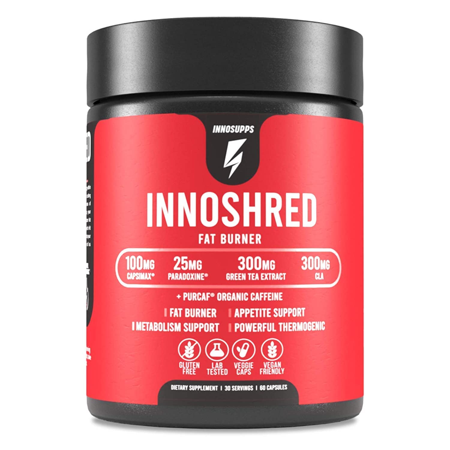 Inno Shred Fat Burner bottle with 60 veggie capsules