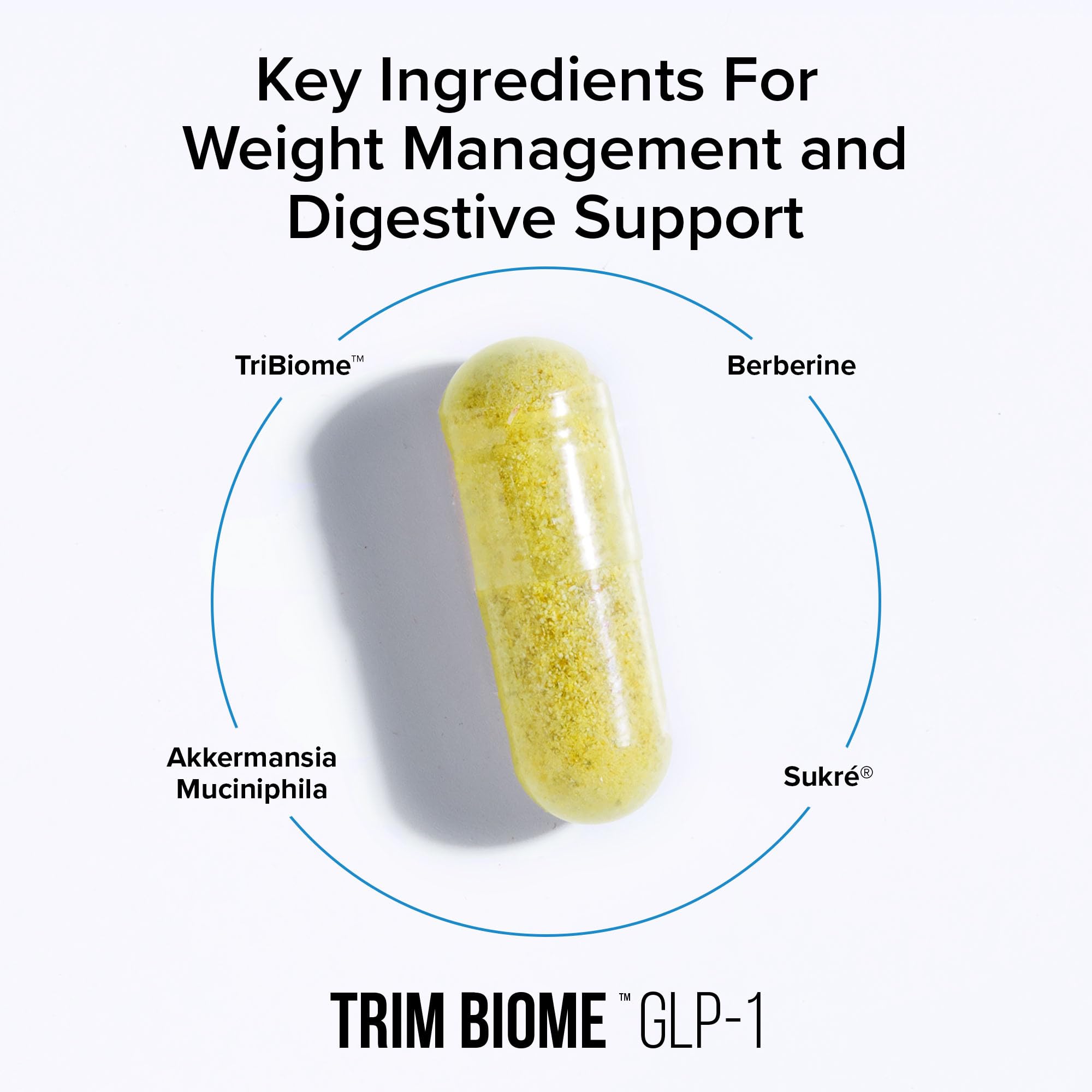 InnoSupps Trim Biome GLP-1 glass with water and pills for daily ritual