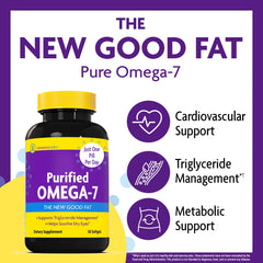 Label detail of InnovixLabs Purified Omega 7 bottle