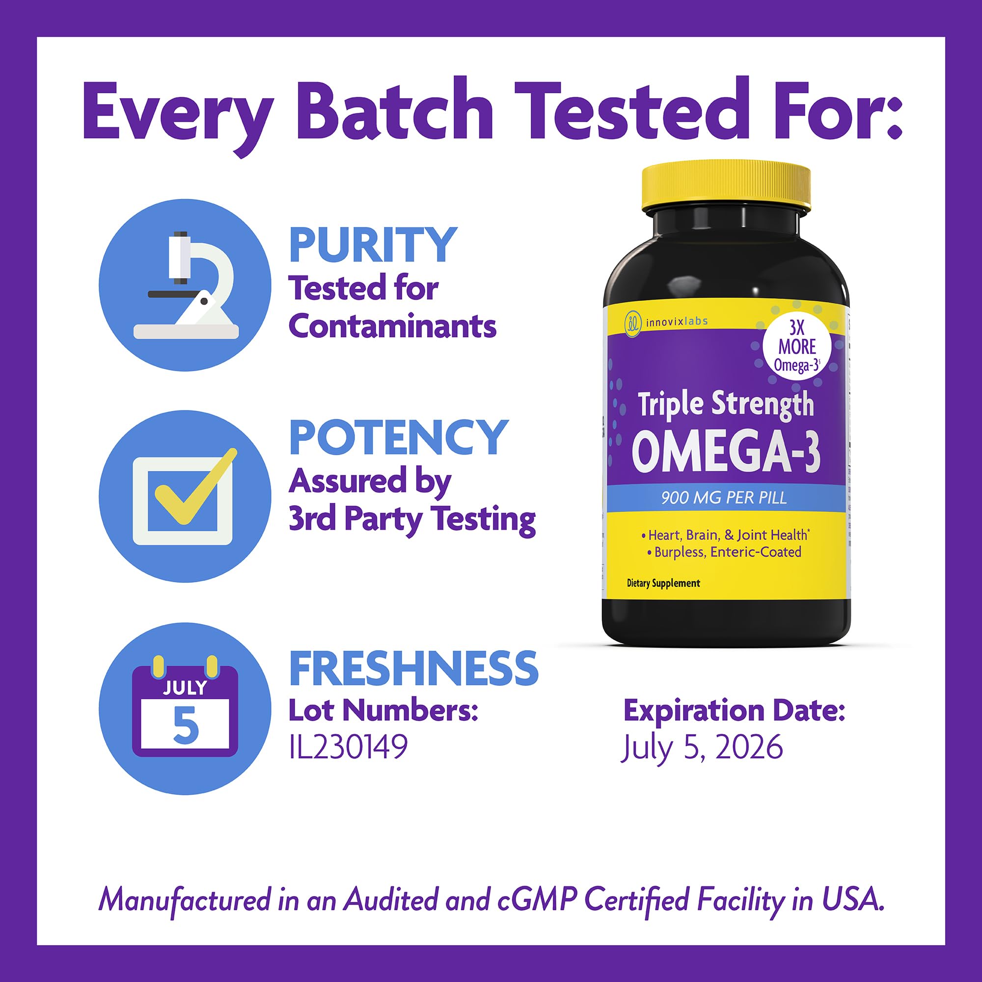 Norway purification claim on omega-3 bottle
