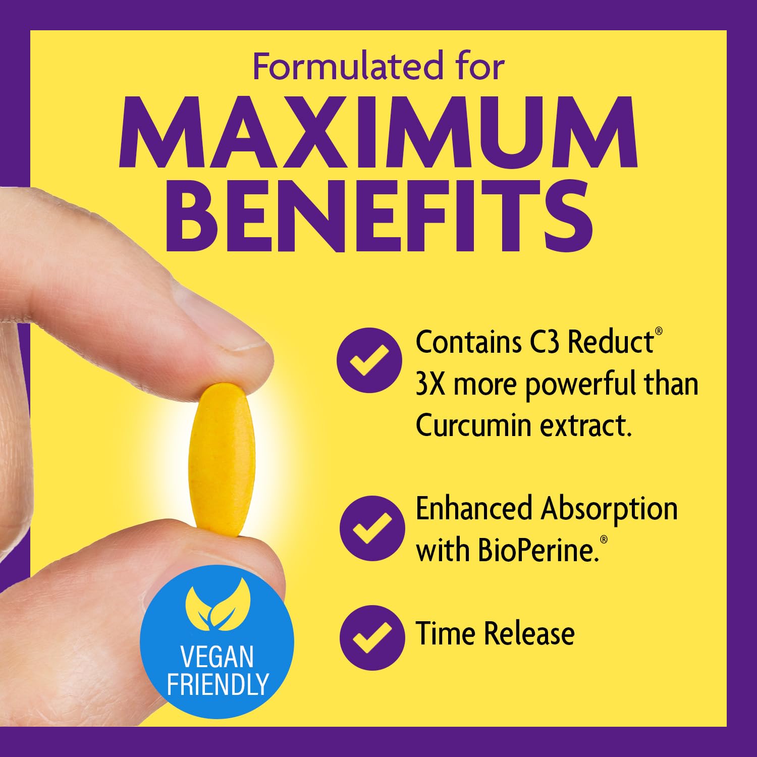 Bottle of InnovixLabs Turmeric Curcumin with Black Pepper on white background