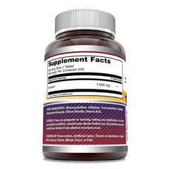 Close-up of Inositol 1000 mg per serving supplement label.