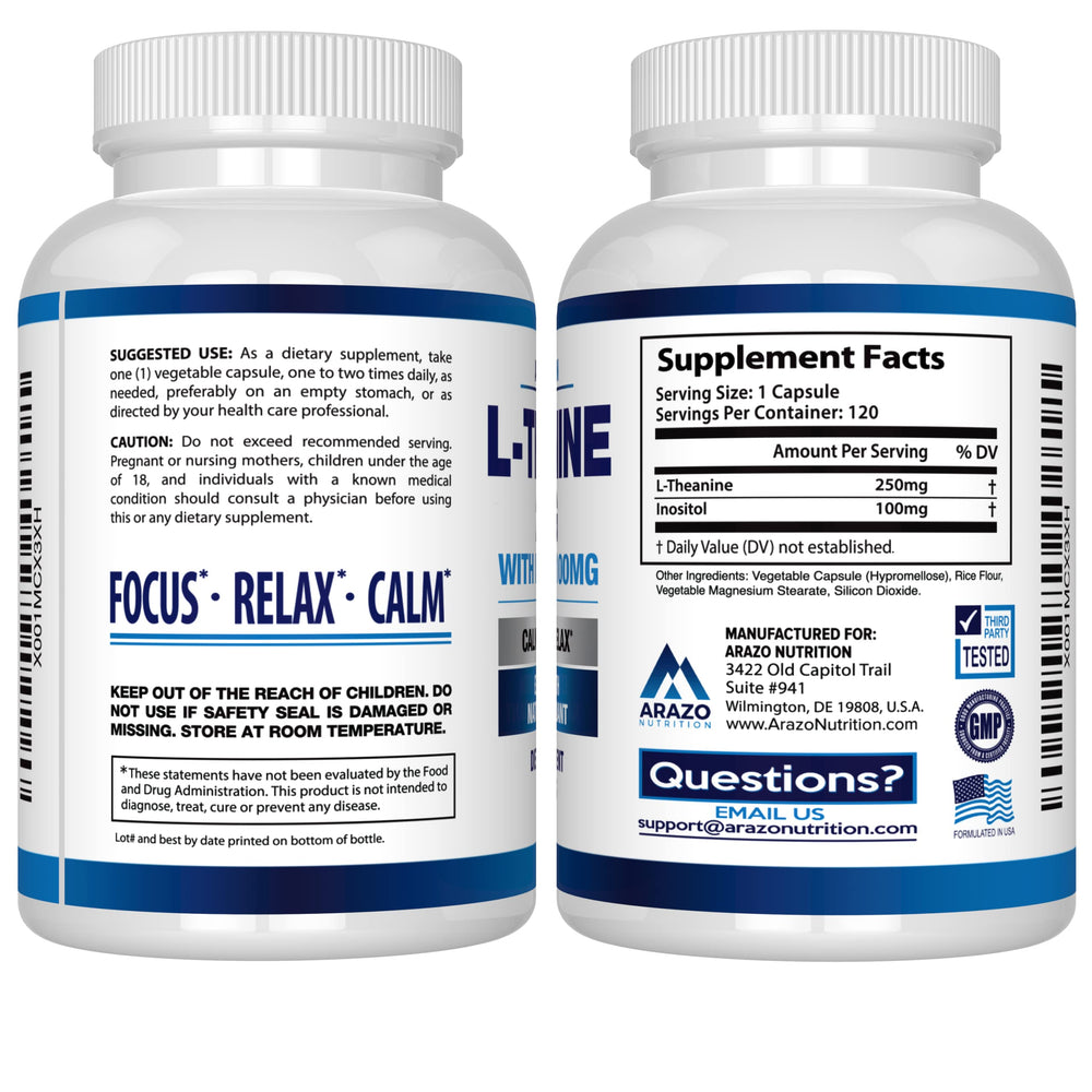 Inositol 100mg ingredient panel