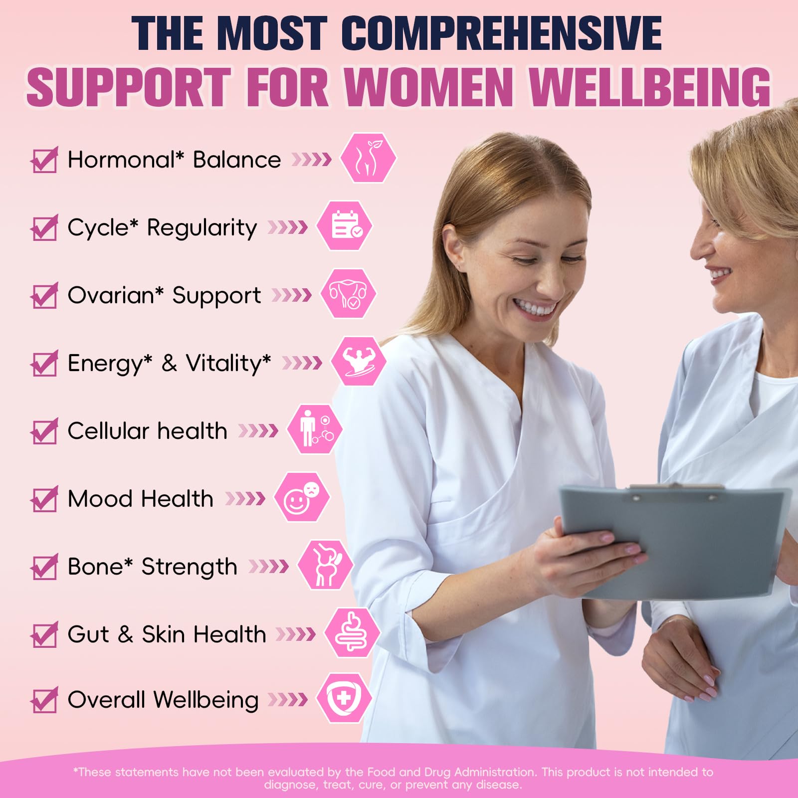 Infographic illustrating the 40:1 ratio of myo-inositol to d-chiro inositol