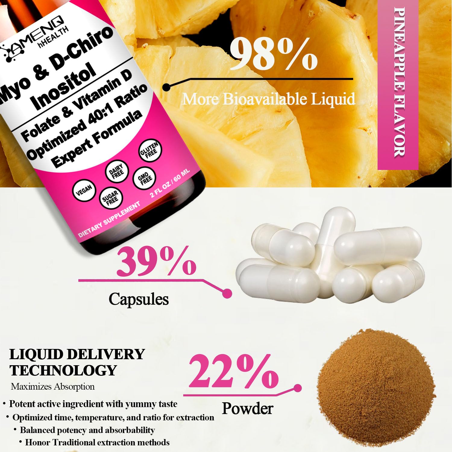 GMP-certified facility with third-party testing seal