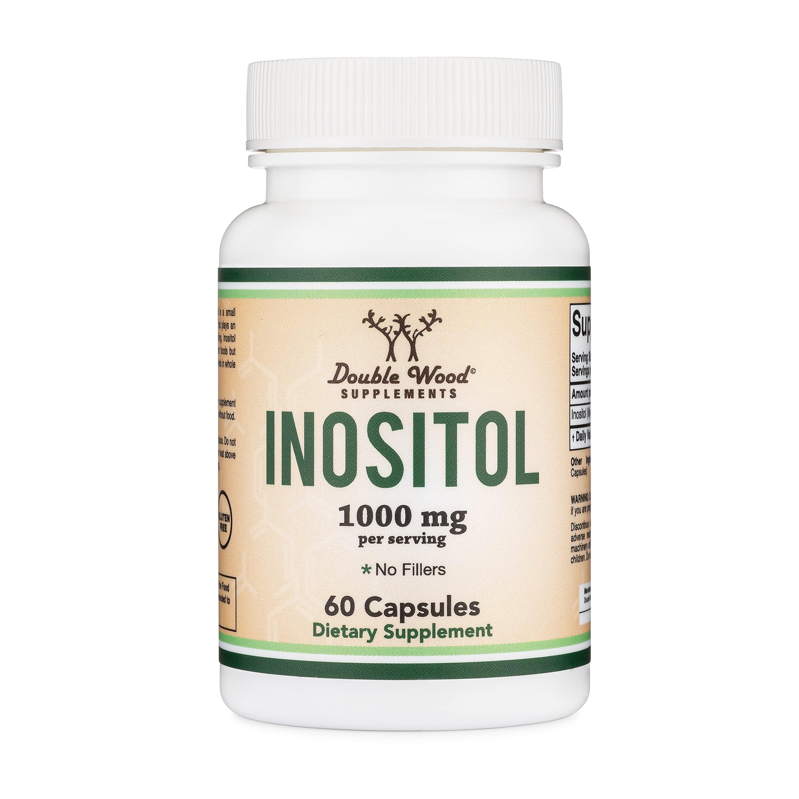 Vegetarian capsules containing Inositol powder