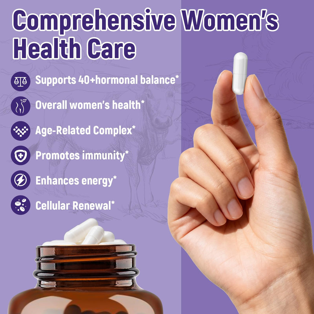 Inositol and collagen enriched herbal blend in capsule