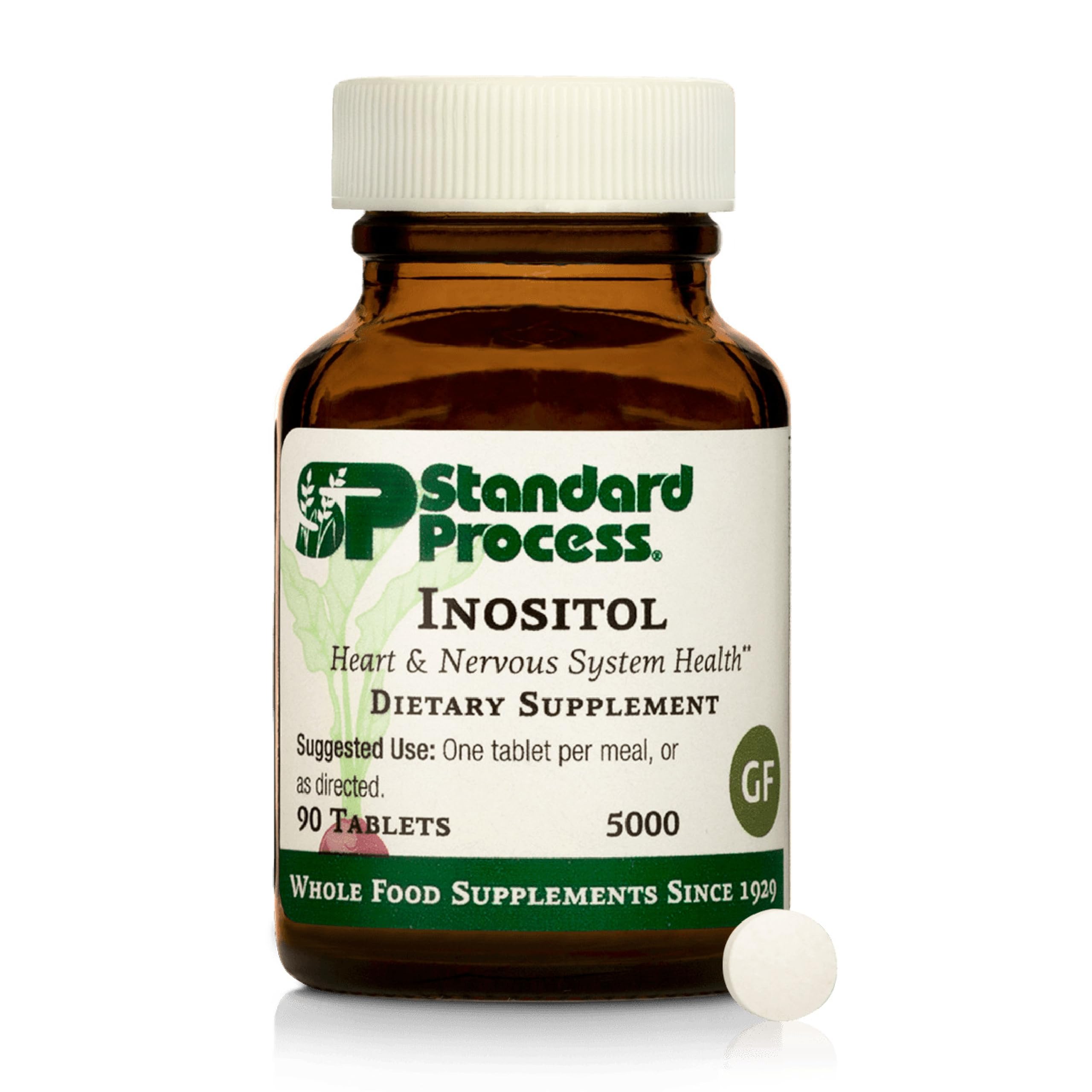 Standard Process Inositol bottle highlighting nervous system support