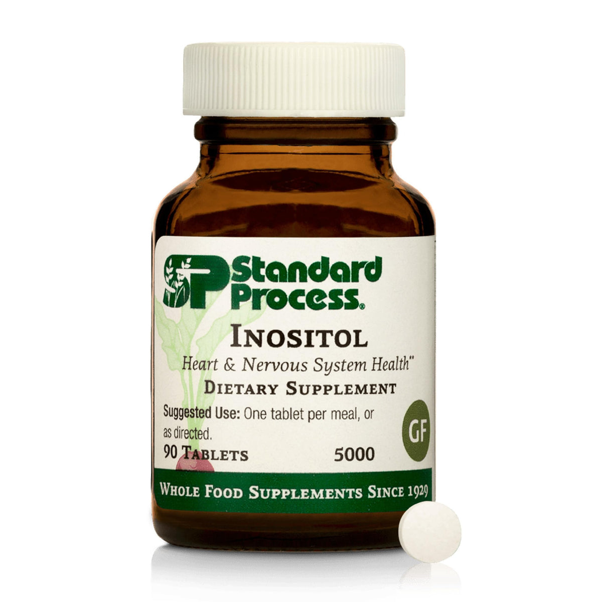 Standard Process Inositol bottle highlighting nervous system support