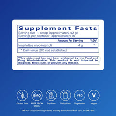 8.8 oz bottle of Pure Encapsulations Inositol powder