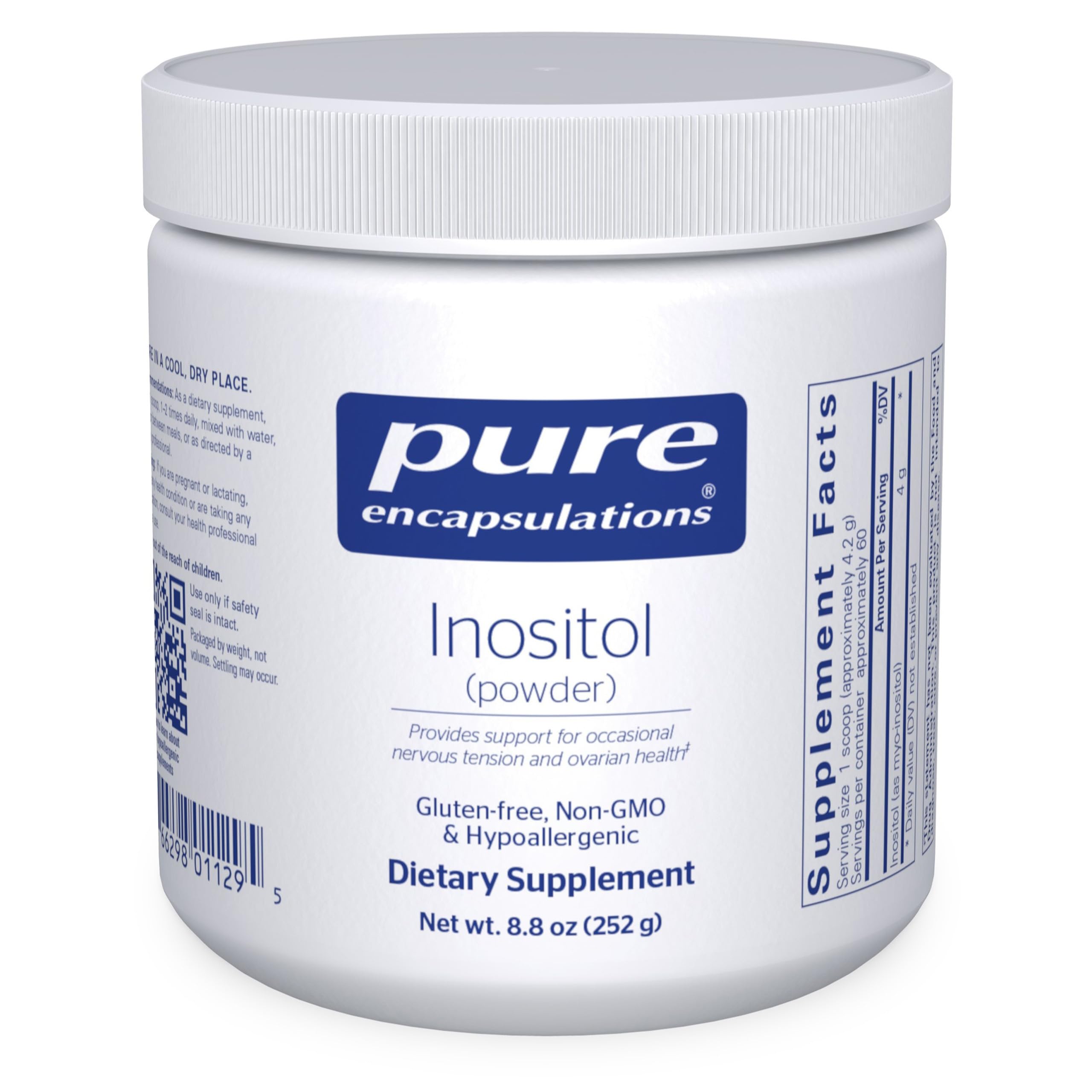 Pure Encapsulations Inositol Powder 8.8 oz front label
