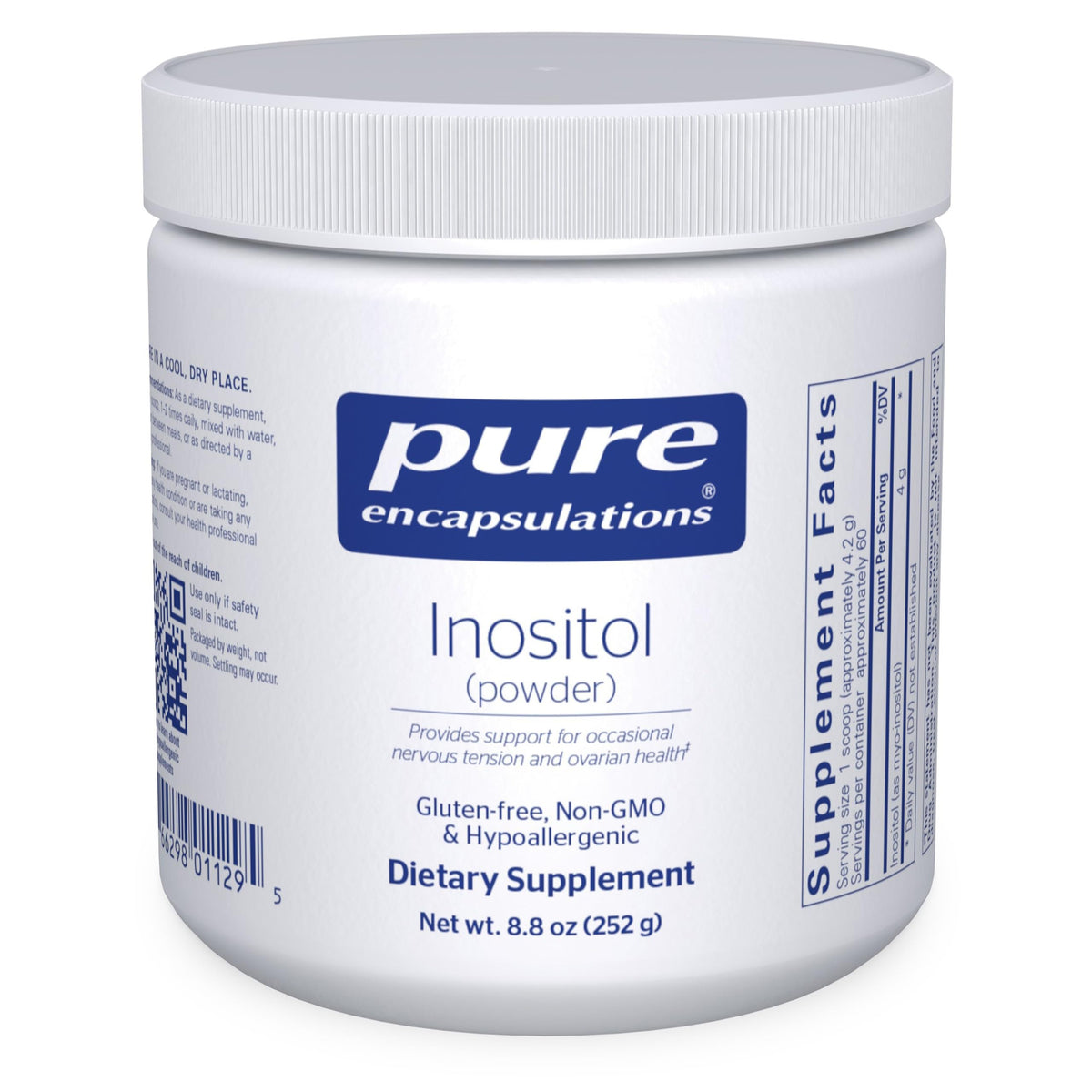 Pure Encapsulations Inositol Powder 8.8 oz front label