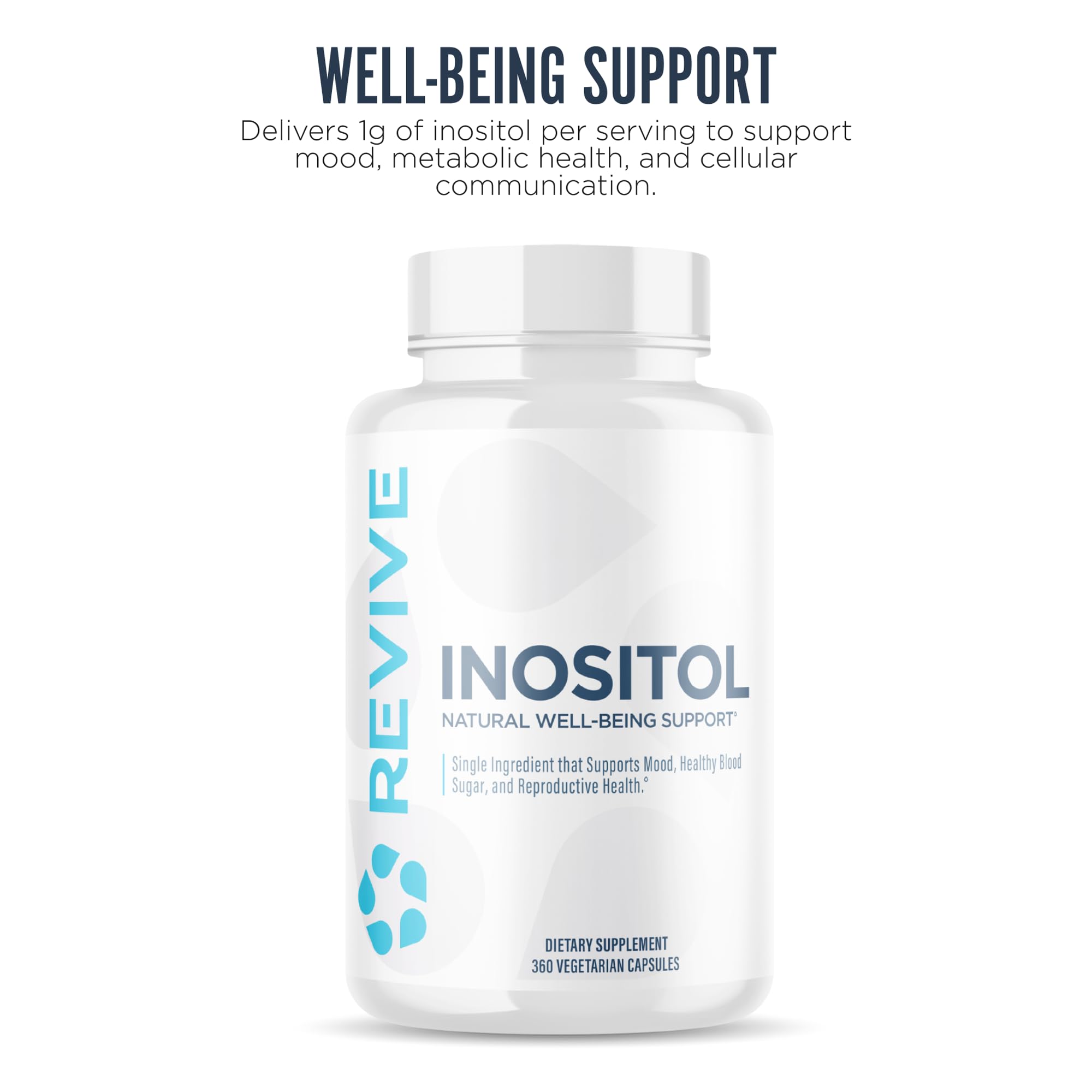 Inositol serving showing 1 gram per serving