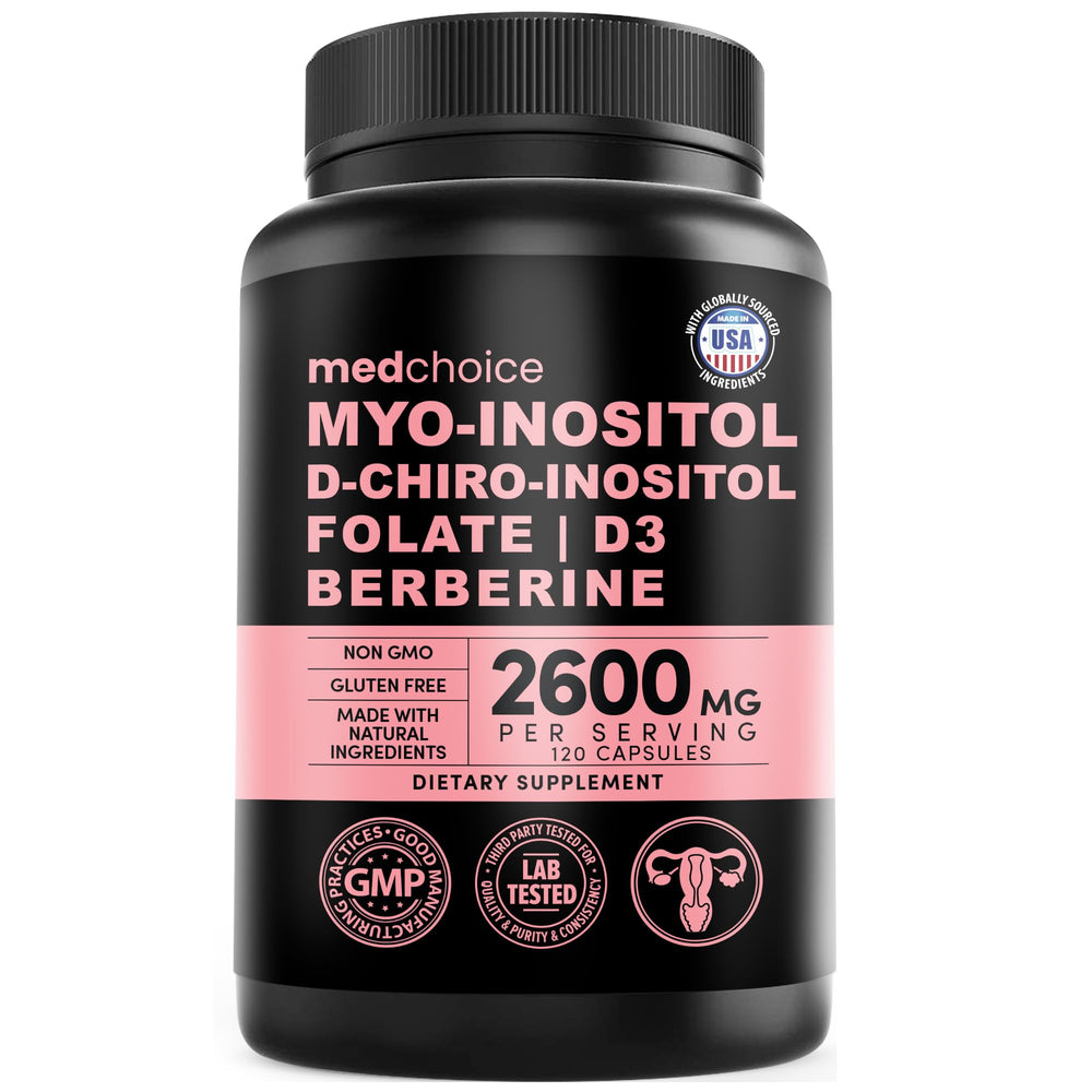 Bottle of 14-in-1 Inositol supplement for women