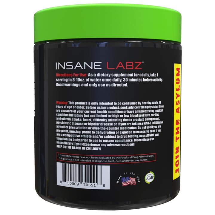 Insane Labz Creatine Craig label graphic highlights watermelon flavor and trusted performance support.