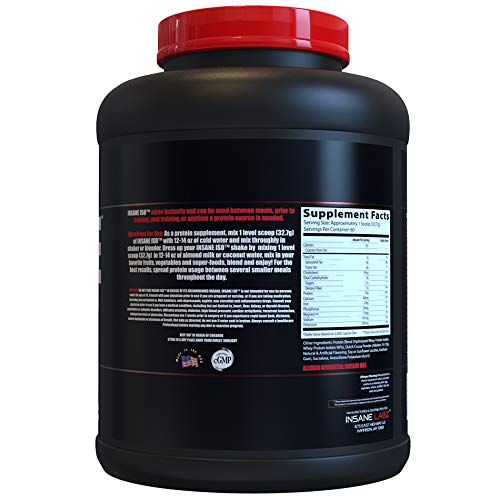 Insane Labz Insane ISO whey chocolate shake mixed for post-workout recovery