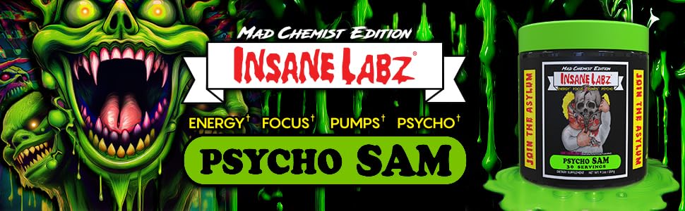 Insane Labz Psycho Sam shaker-mix demonstrates smooth energy release during training.