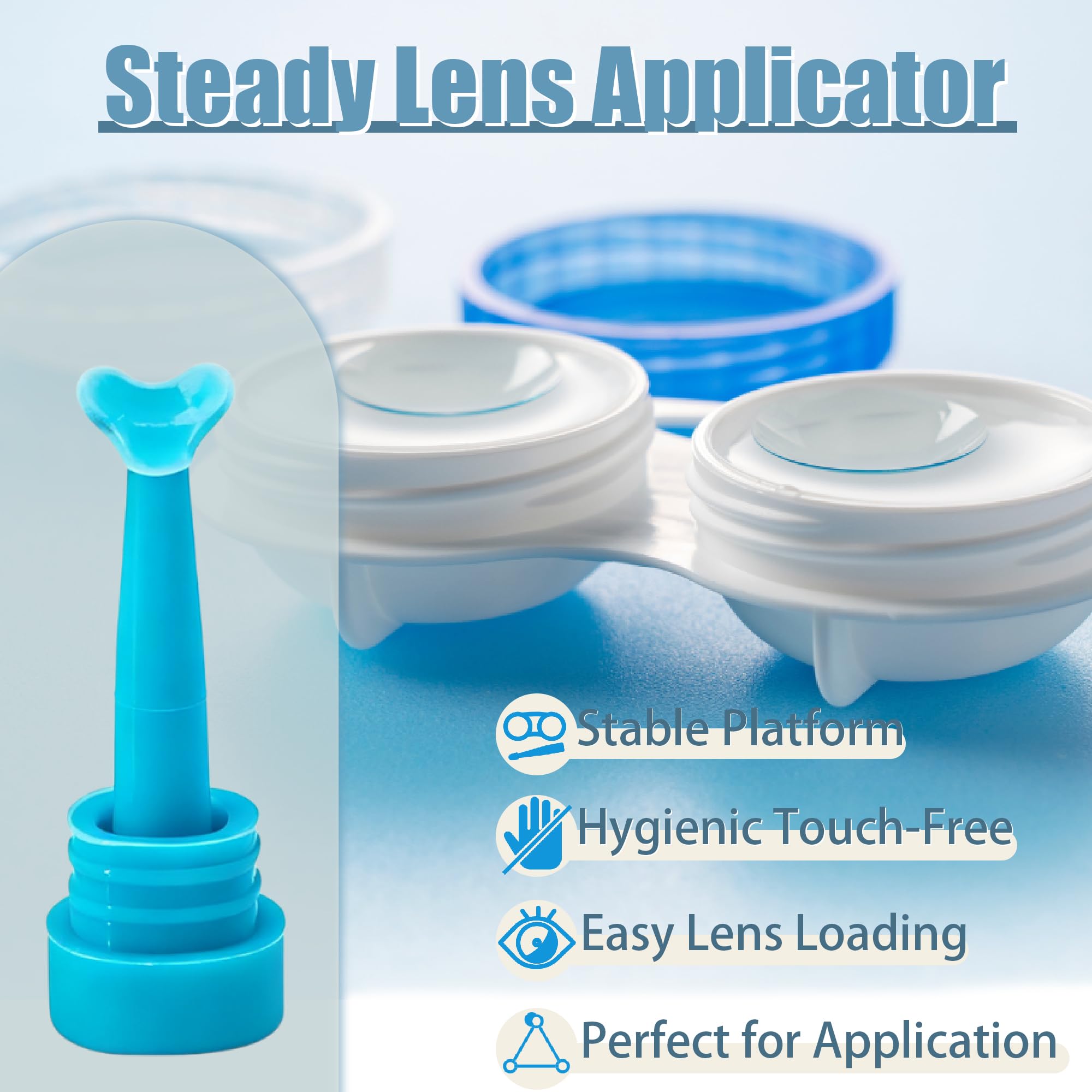 Sturdy inserter stand with suction cup base for stable placement