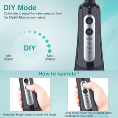 Six interchangeable jet tips with case