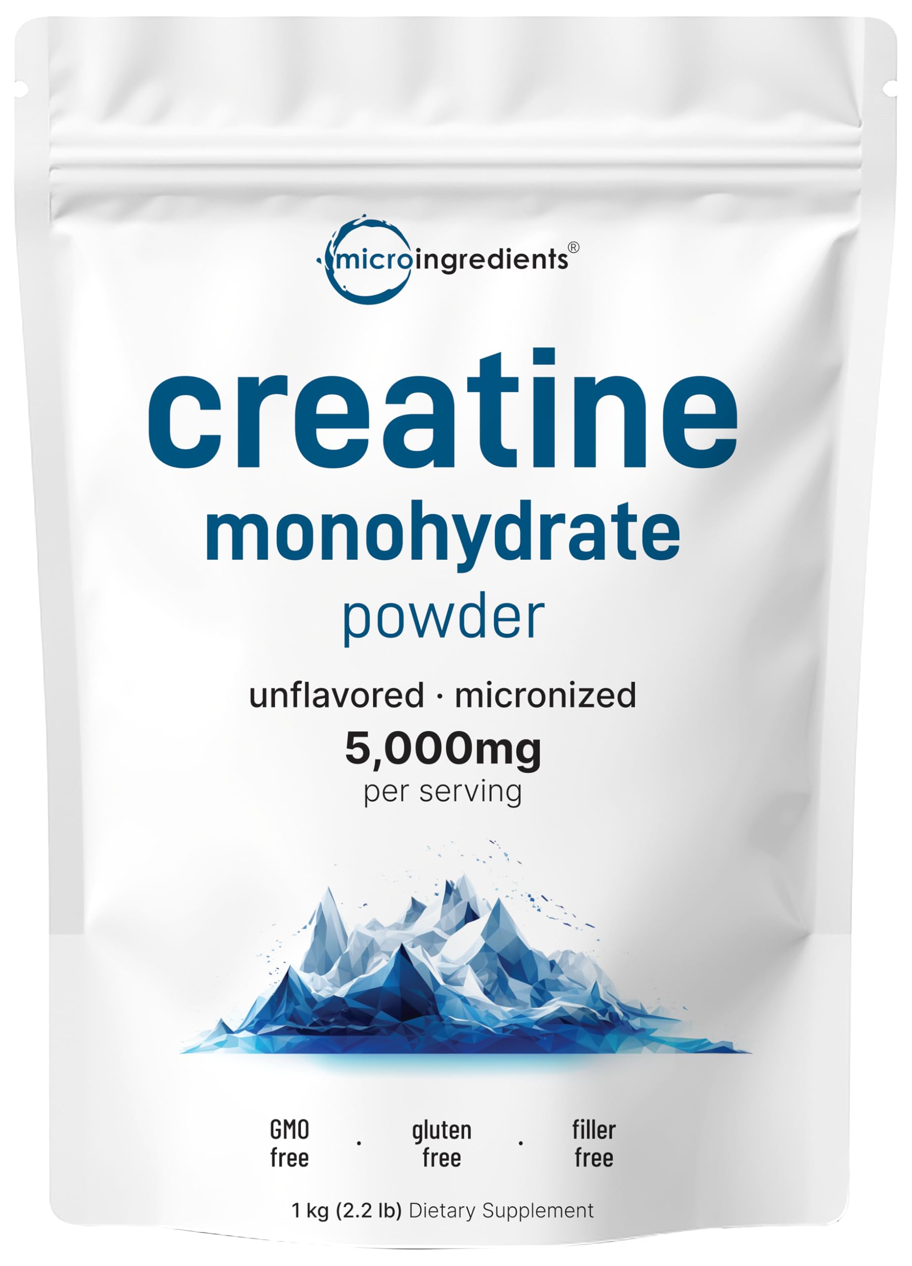 Instant Creatine Monohydrate Powder 1 kg canister