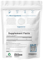 Micronized Creatine Monohydrate powder close up