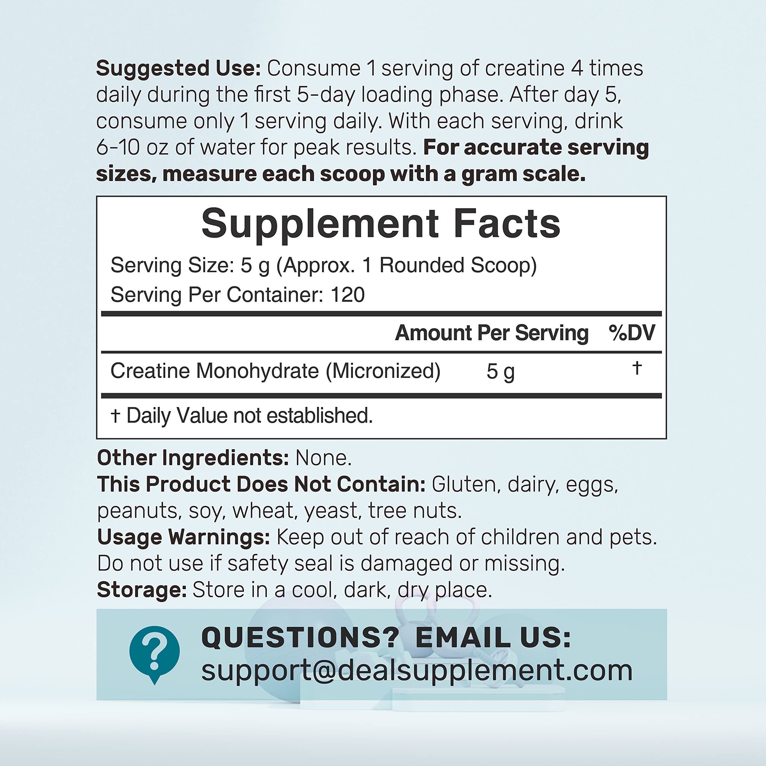 Close-up of micronized creatine monohydrate powder texture