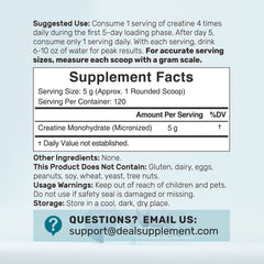 Close-up of micronized creatine monohydrate powder texture