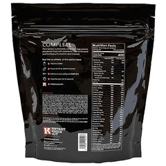 Vanilla meal replacement shake poured into glass