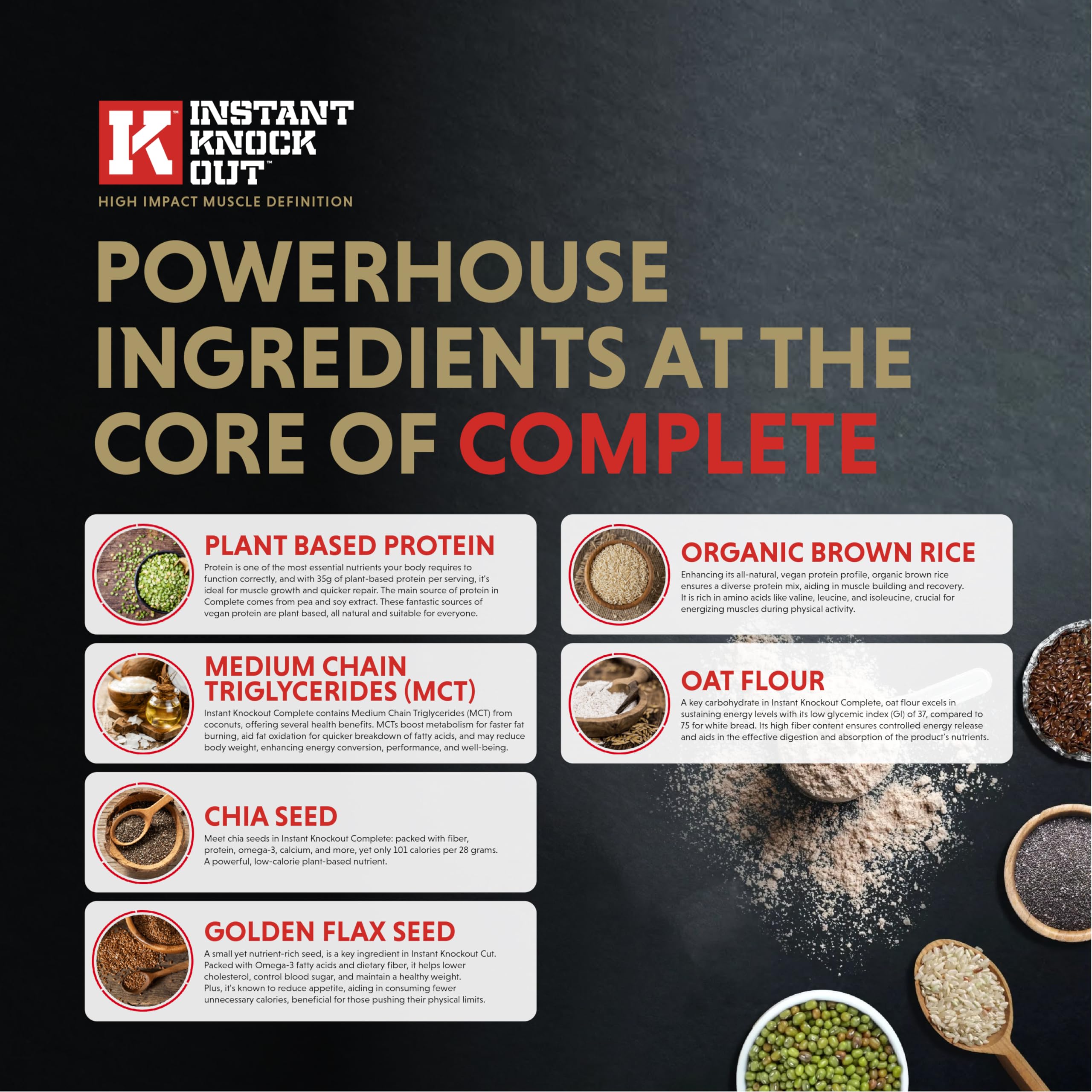 Serving suggestion for Instant Knockout Complete Shred Vanilla