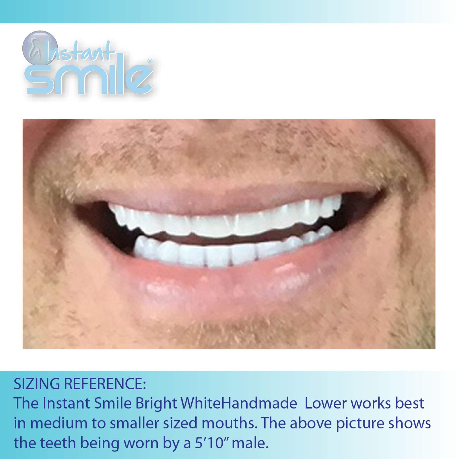 Handmade bright white shading matching Instant Smile Comfort Fit Uppers