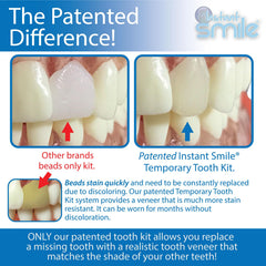 Patented, realistic temporary tooth design from Instant Smile Pro Series