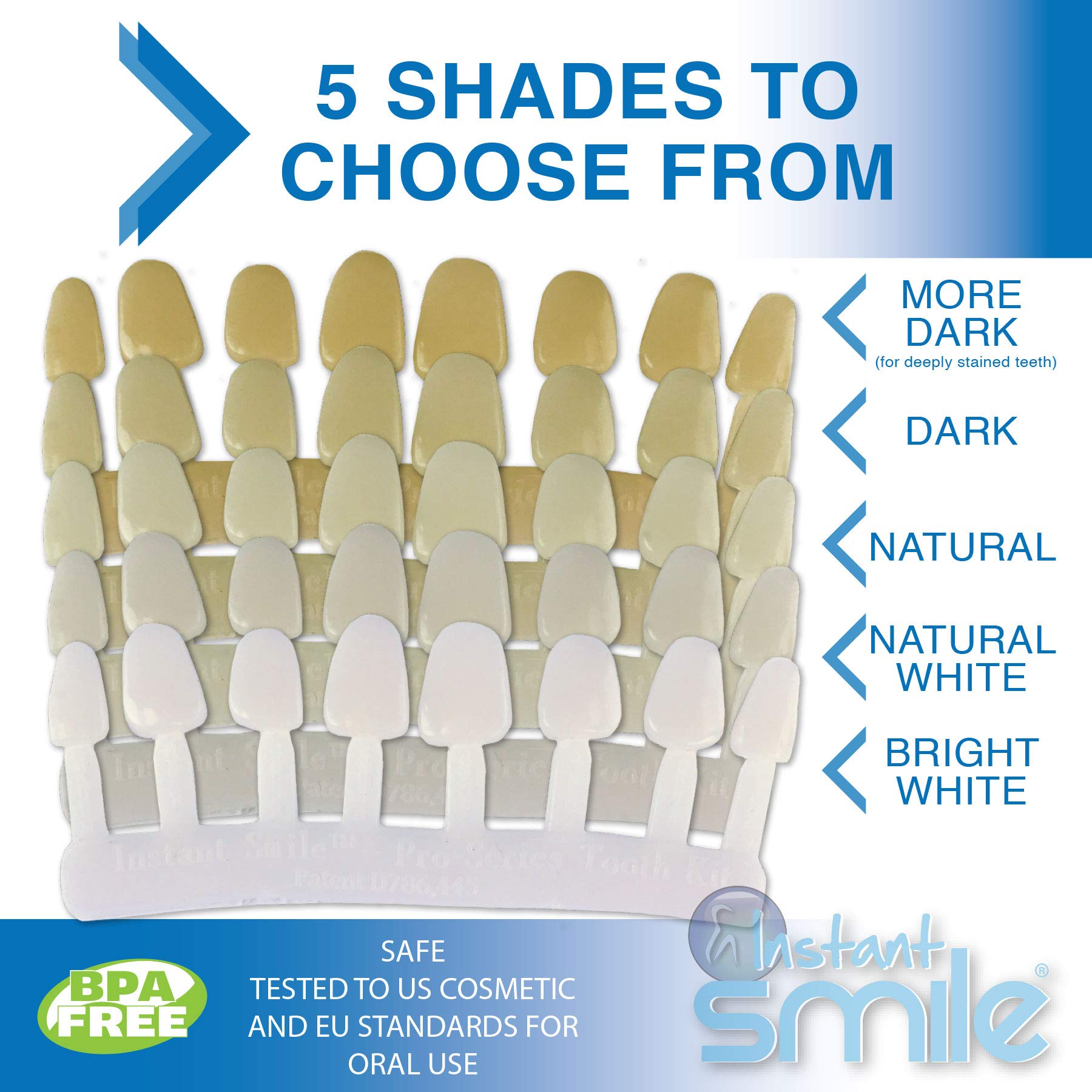 Fitting beads included and cosmetic-safe temporary tooth kit