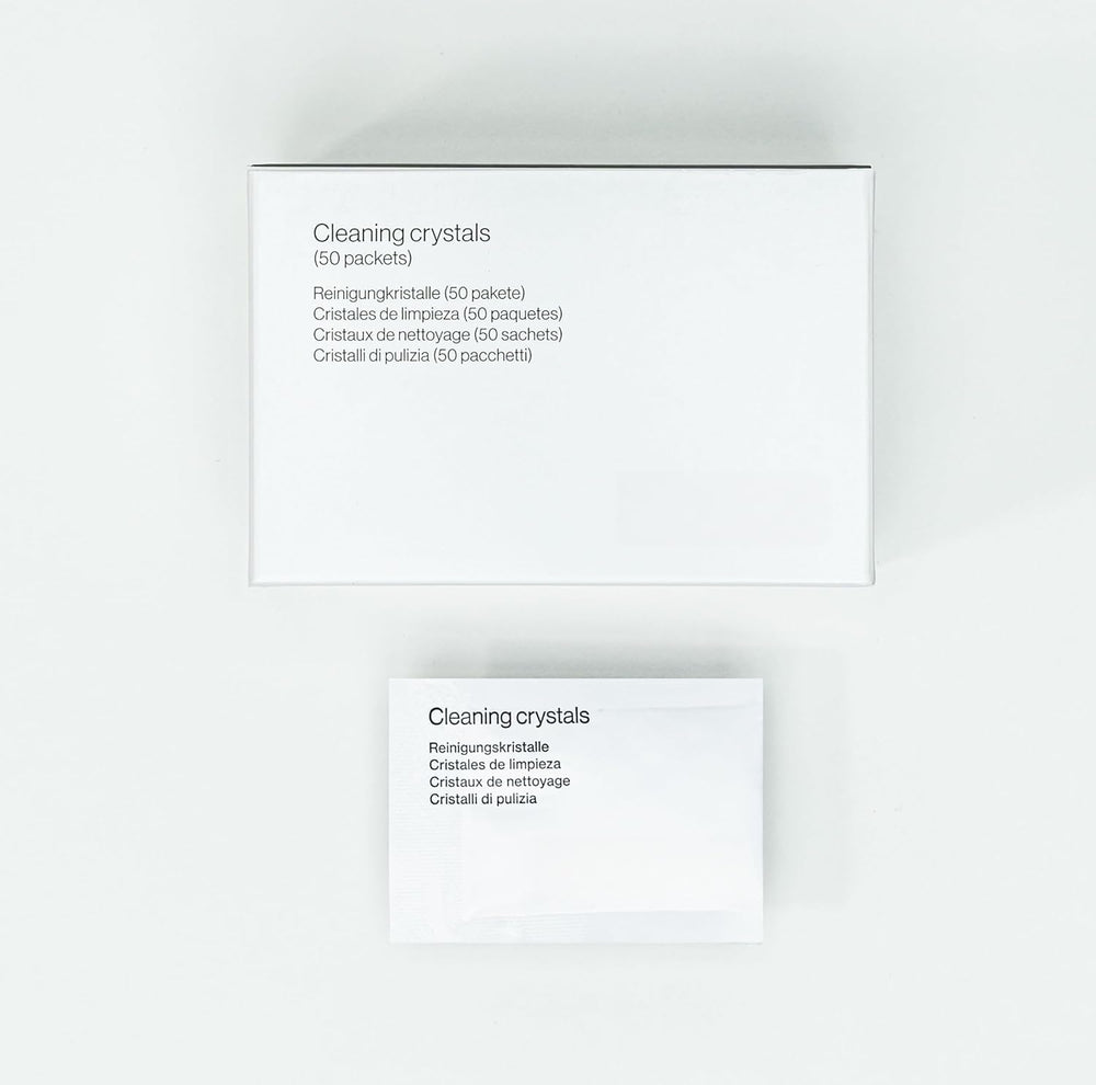 Usage instructions card for Invisalign Cleaning Crystals