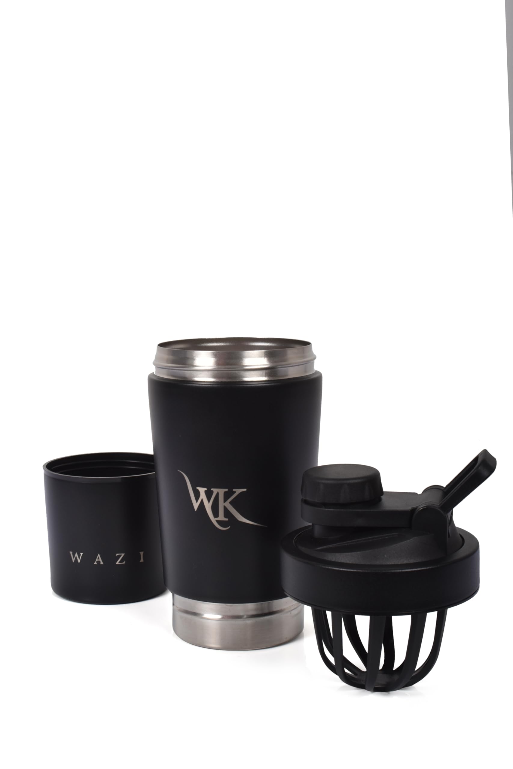 Insulated Protein Shaker Bottle leakproof lid prevents spills in bags and backpacks.