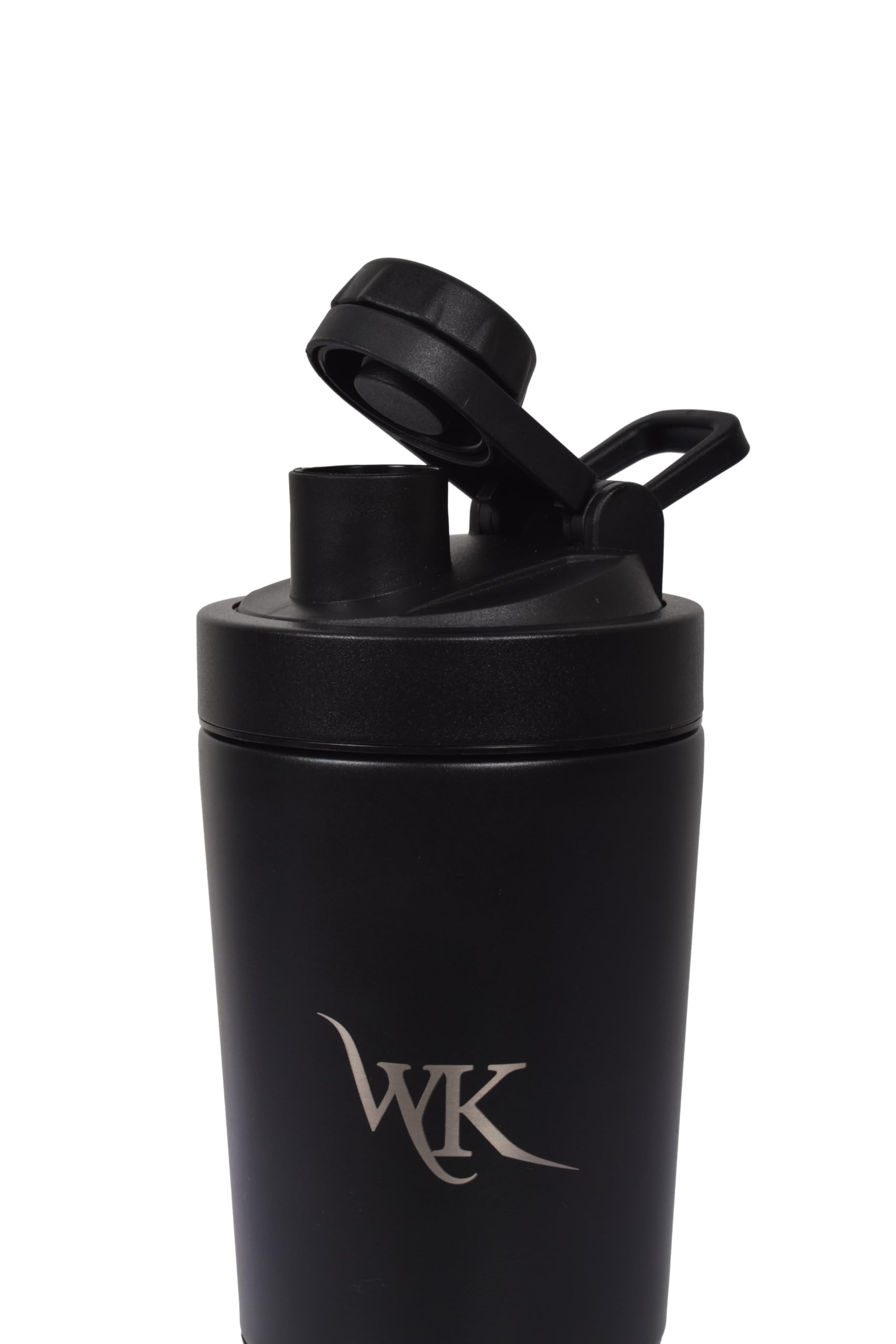 Insulated Protein Shaker Bottle silent mixer grate for lump-free shakes during workouts.