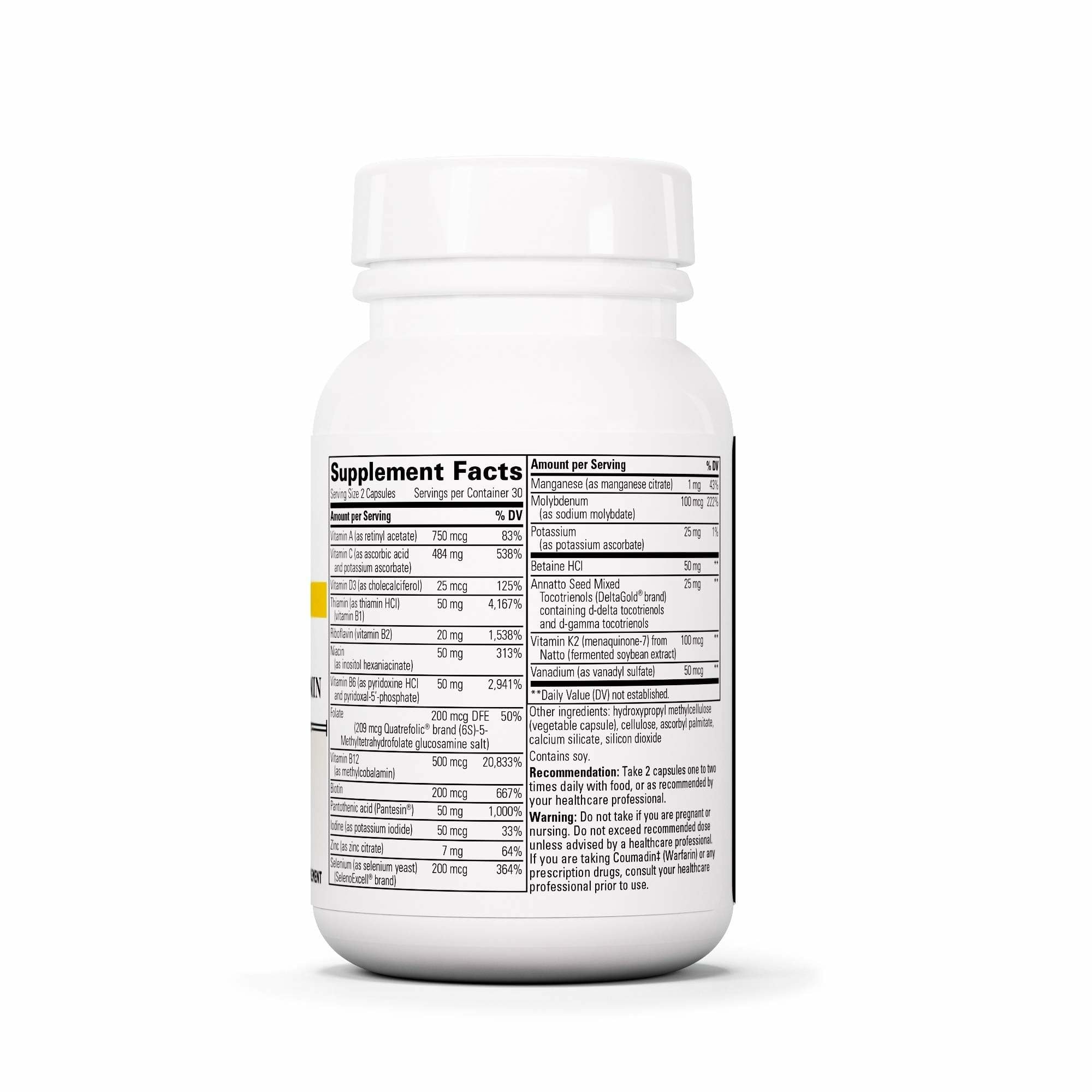 Details highlighting vitamins A, C, D and B12
