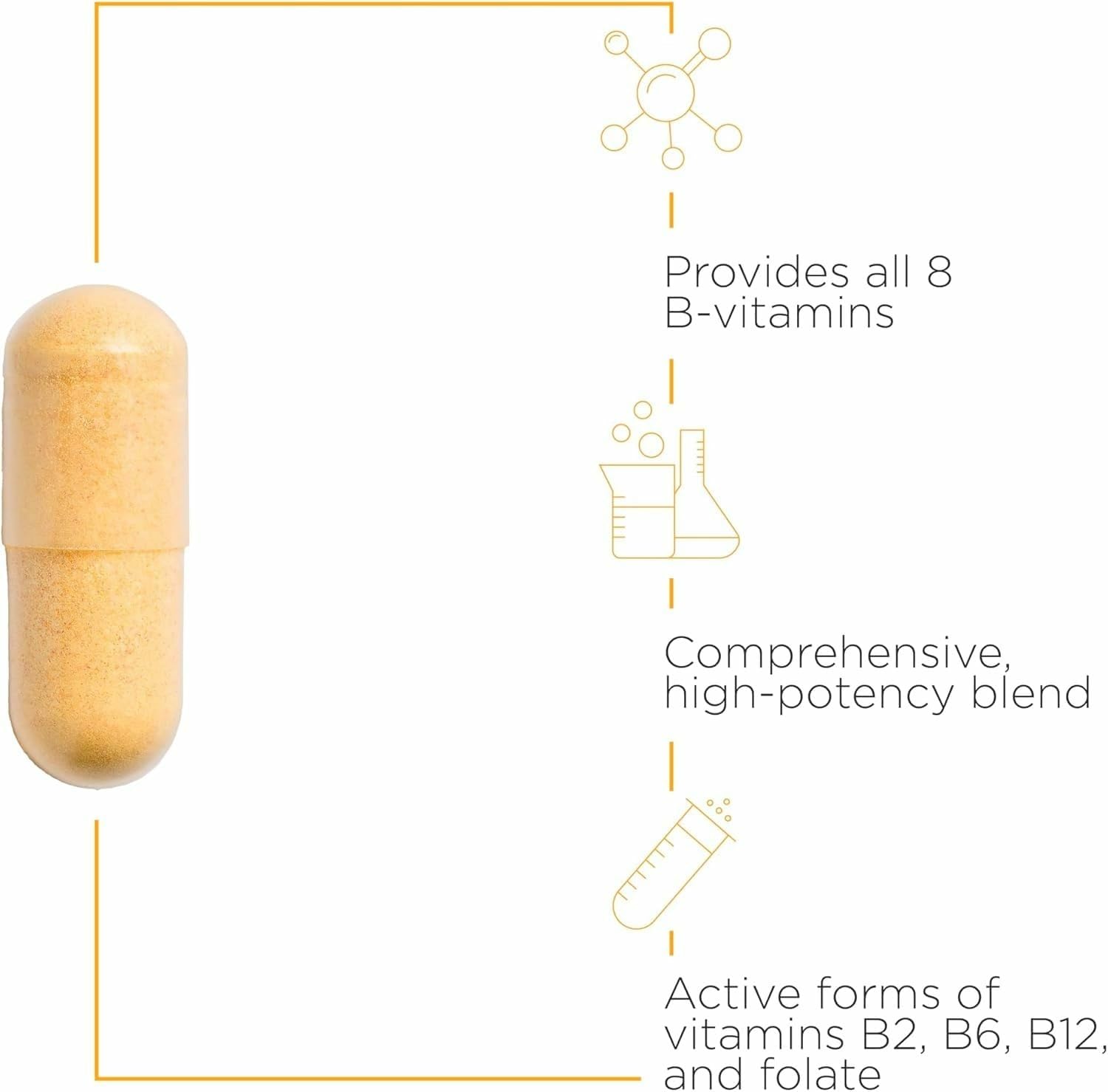 Label highlighting vitamins B2, B6, and B12