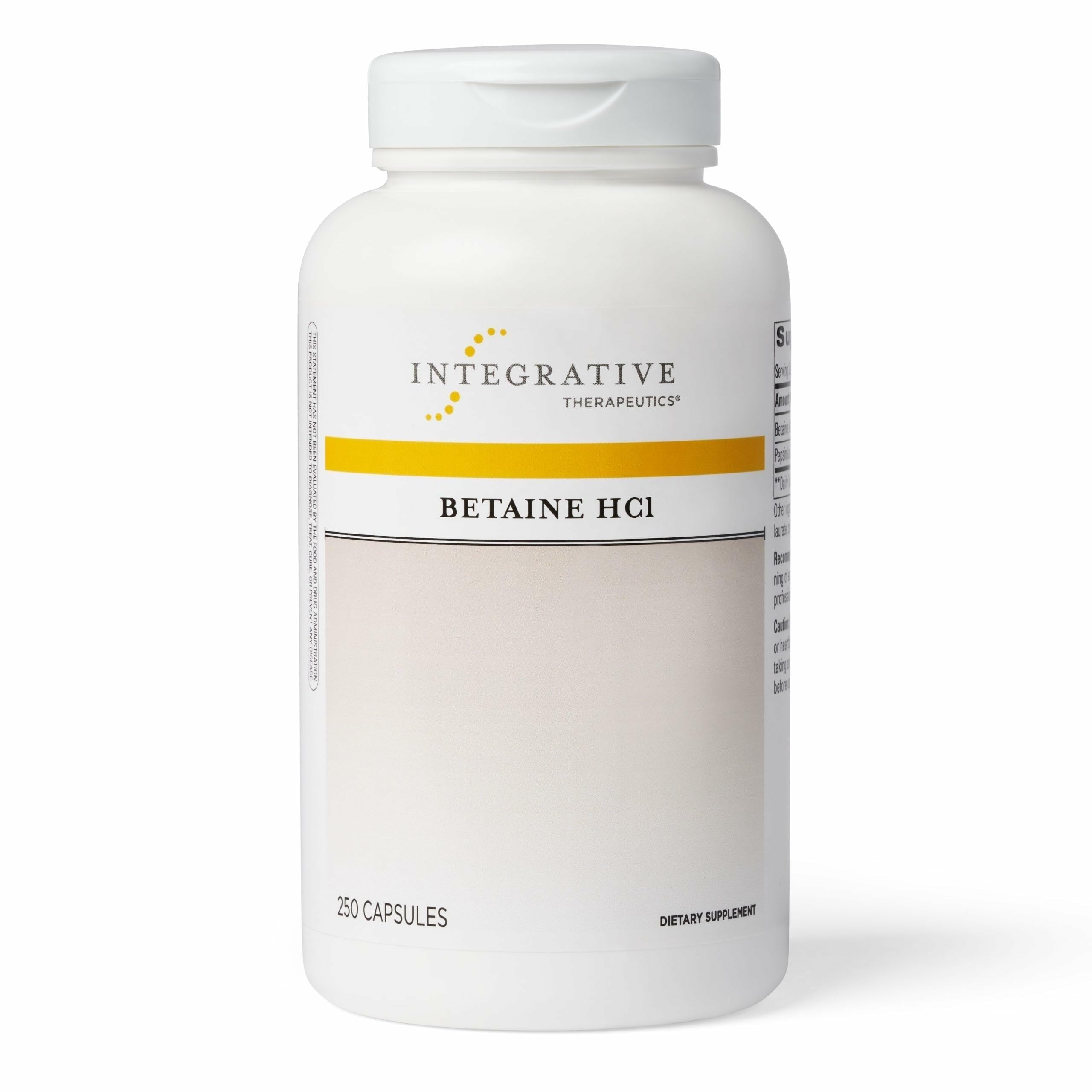 Integrative Therapeutics Betaine HCl bottle with packaging