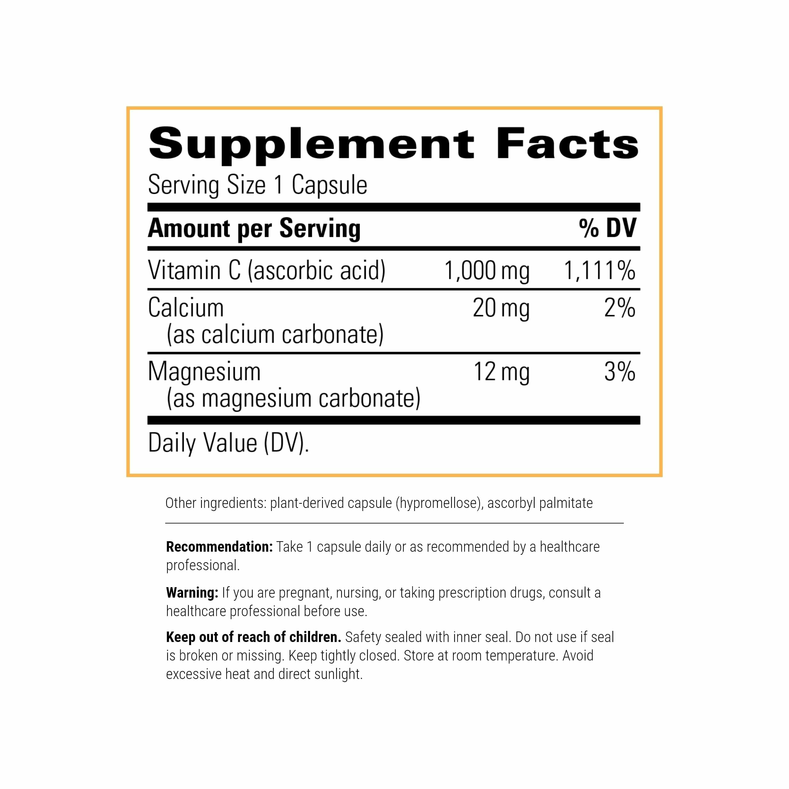Two-pack bottle display of Integrative Therapeutics Buffered Vitamin C