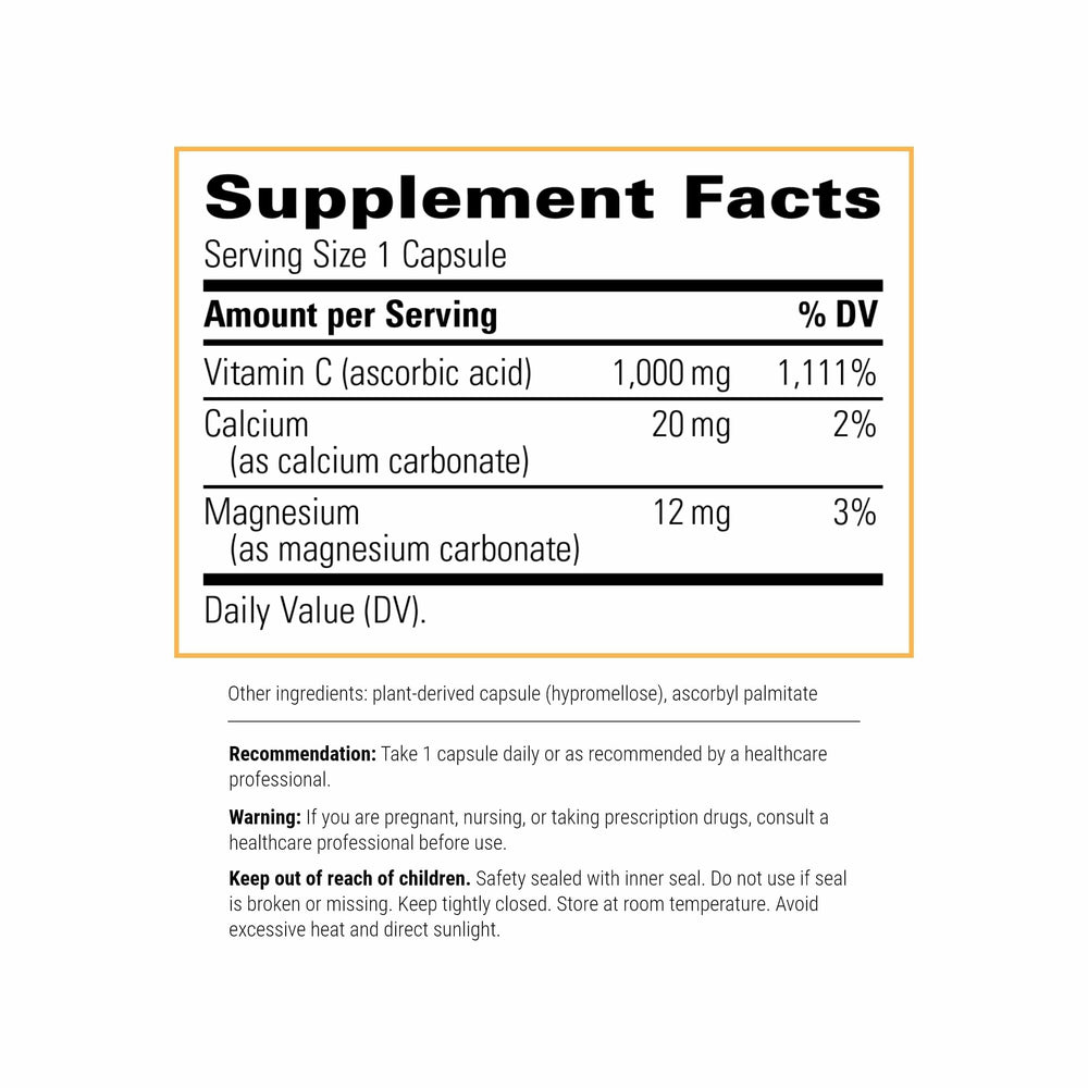 Two-pack bottle display of Integrative Therapeutics Buffered Vitamin C