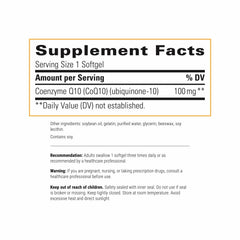 Packshot showing bottle and box of Integrative Therapeutics CoQ10 100 mg softgels