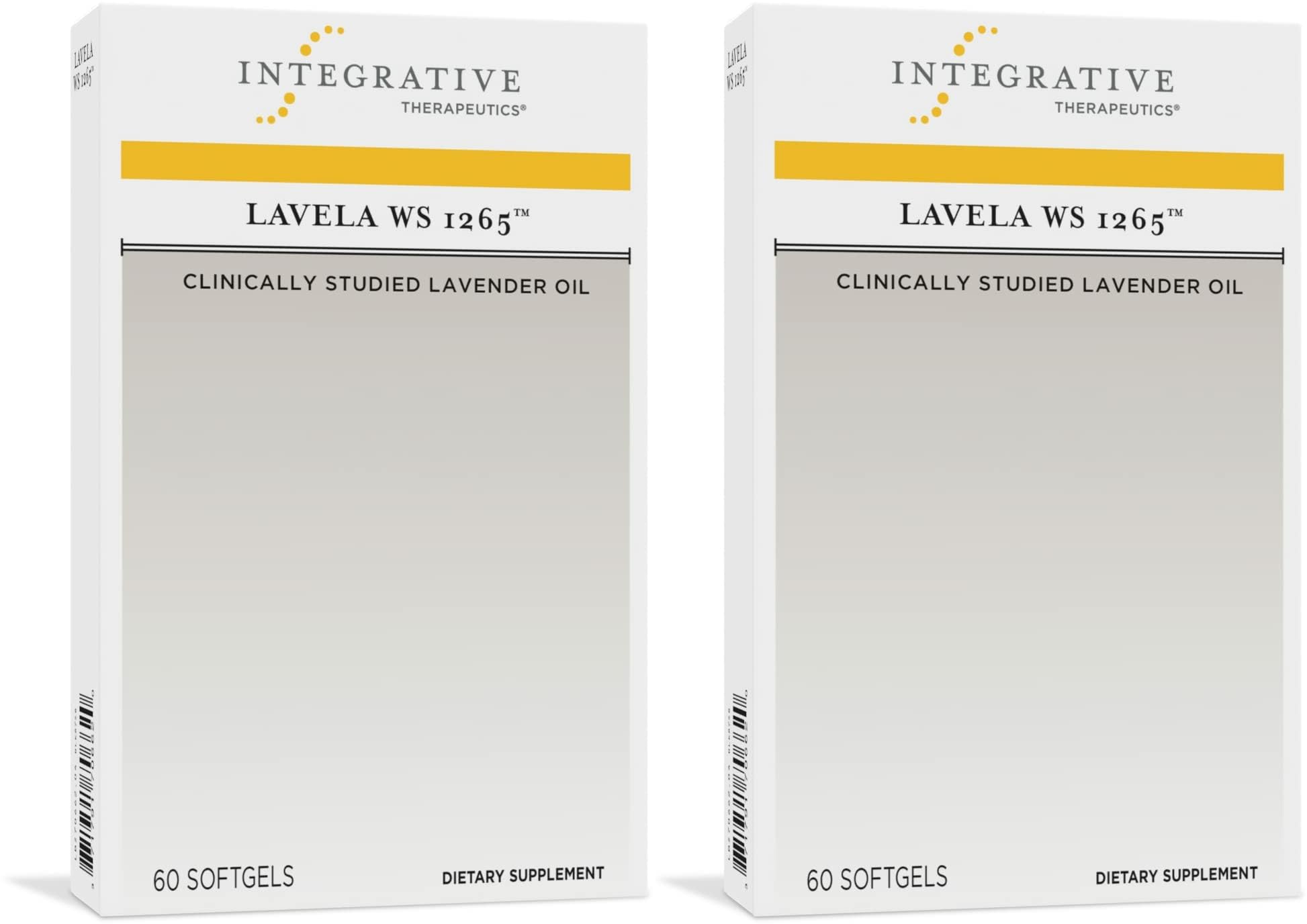 Lavela WS 1265 lavender oil supplement bottle - front view