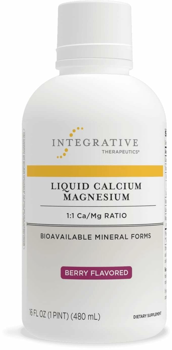 Integrative Therapeutics Liquid Calcium Magnesium Berry bottle, 16 oz
