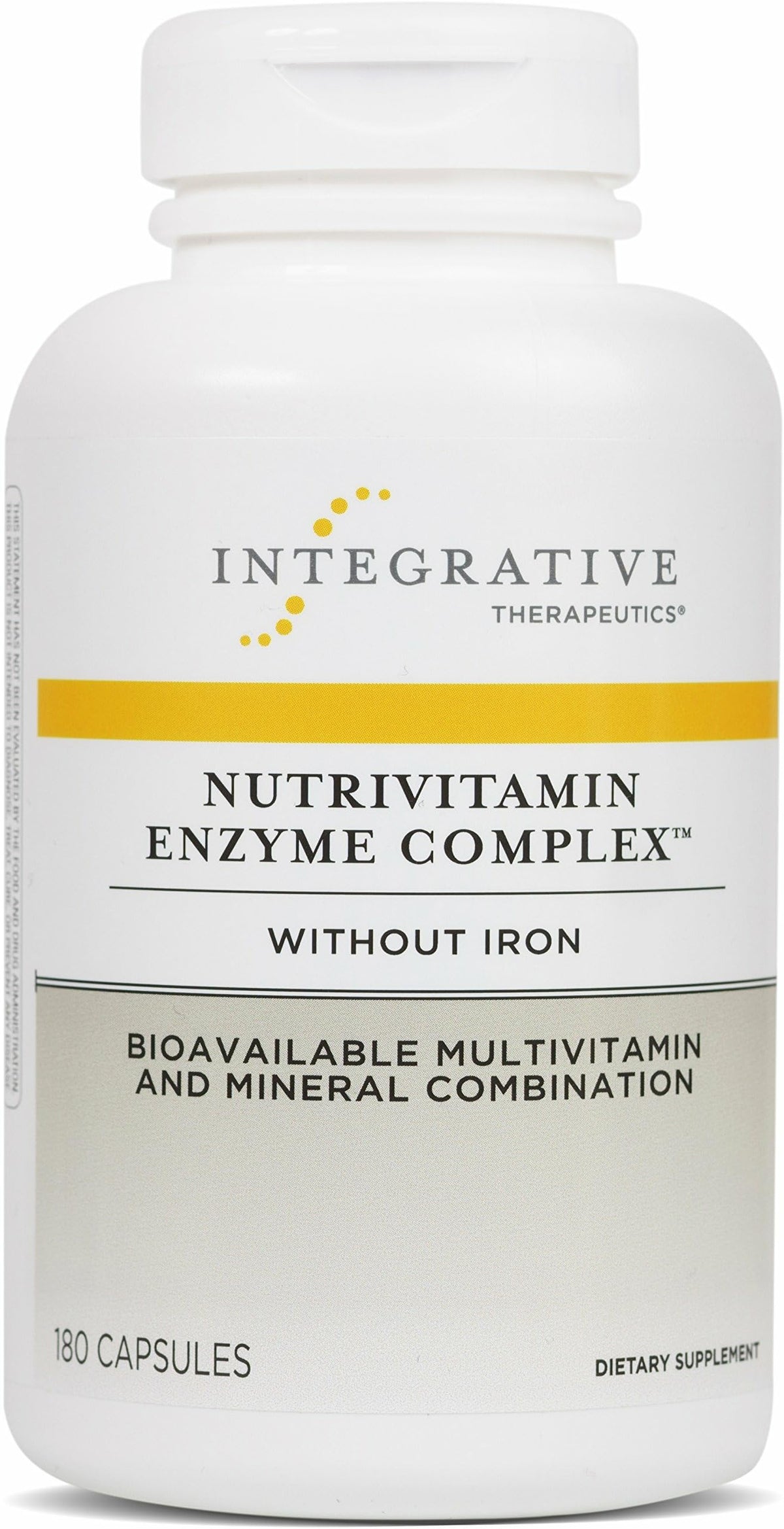Integrative Therapeutics NutriVitamin Enzyme Complex bottle front; dairy-free multivitamin for daily antioxidant support
