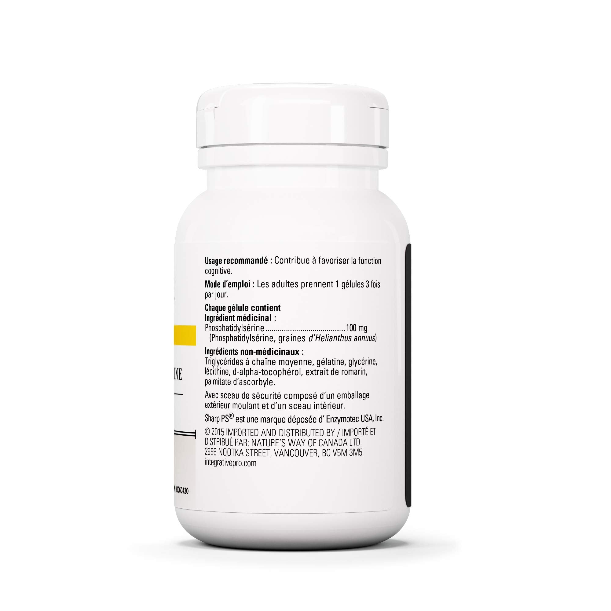 Phosphatidylserine ingredients derived from sunflower oil