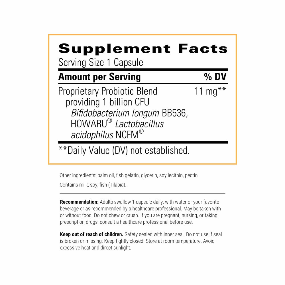Bottle of Integrative Therapeutics Probiotic Pearls capsules