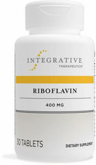 Front label of Integrative Therapeutics Riboflavin B2 supplement bottle